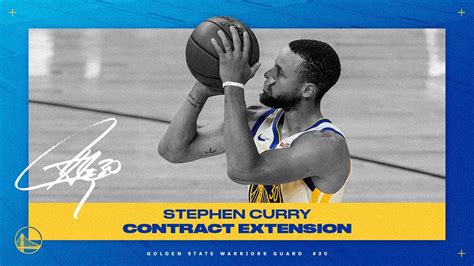 Curry signs one.